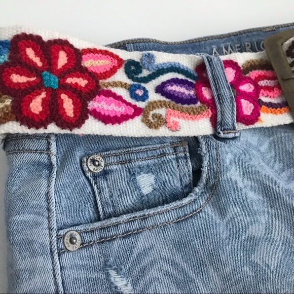 Bohemian Embroidered Floral Belt - Picture 2 of 6